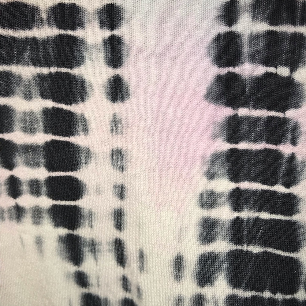 REFORMATION JEANS Long Sleeve Tee Tie-Dye Black White Pink Yellow size Medium - Picture 6 of 14